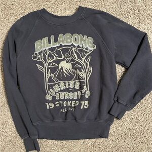 Billabong Charcoal Sweatshirt with Olive Graphic